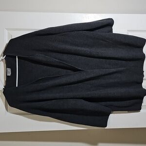 Country Road Australia Wool Alpaca Acrylic Mohair Long Charcoal Cardigan Size M